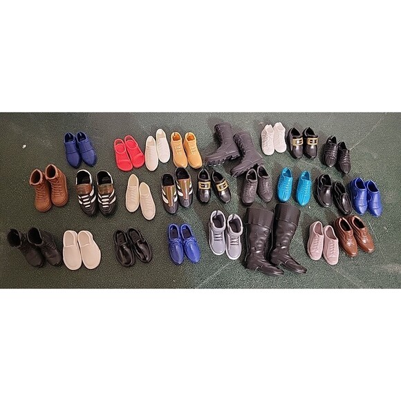 Huge lot Ken Fashion Dolls replacement shoes Boots tennis mixed 25 pair - Picture 1 of 11